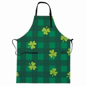 Green Plaid St. Patrick’s Day Shamrock Apron